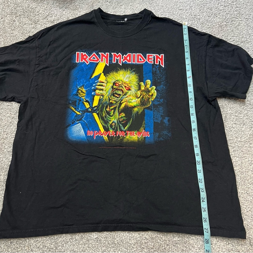 Vintage Iron Maiden Shirt Mens XL? Black No Prayer For The Dying Tee Band - Picture 2 of 7